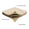 Pure Garden Outdoor Couch Cover - 76x33in Heavy-Duty 600D Polyester Canvas with UV 50+ and Waterproof Backing 50-LG1305 - alternate 9